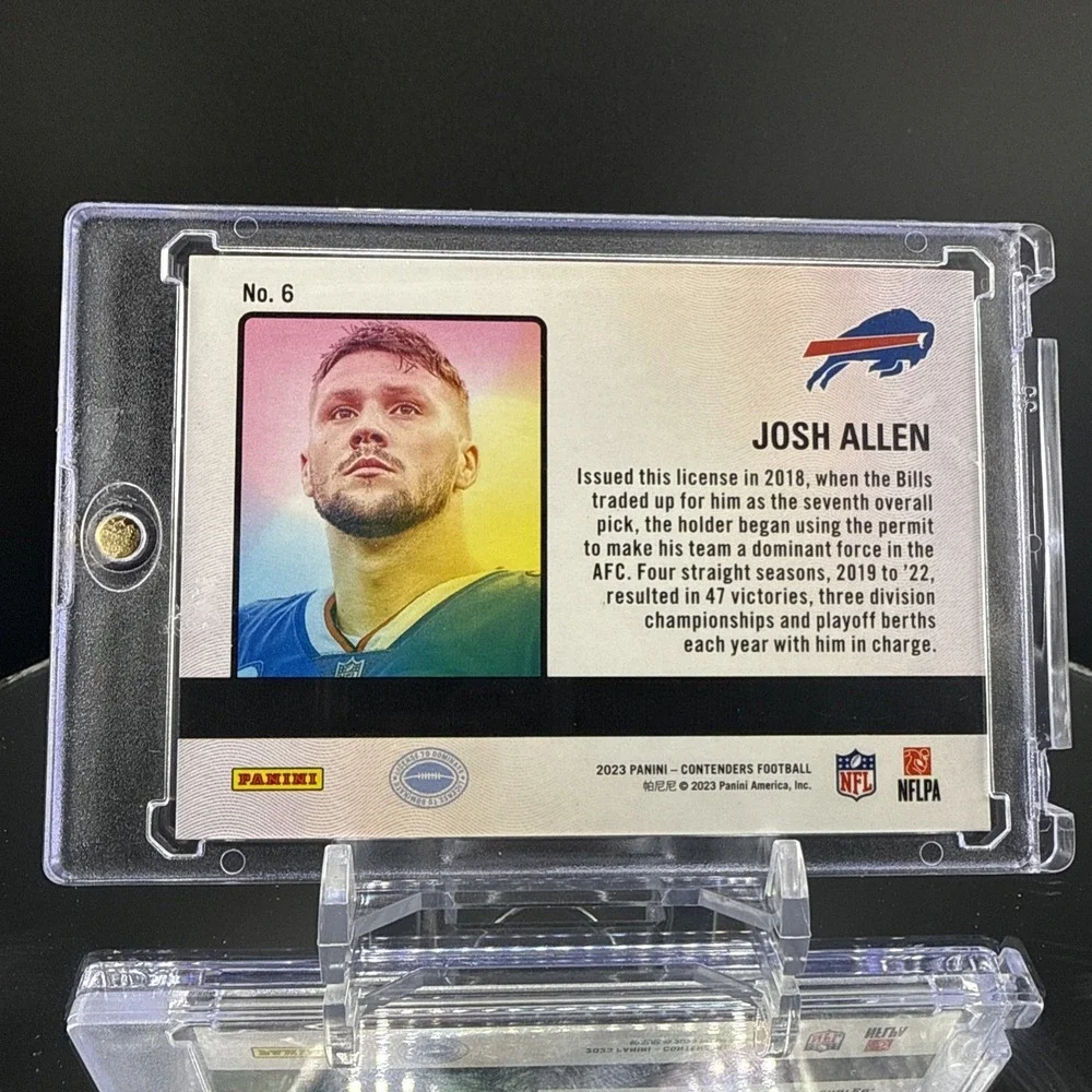 2023 Panini Contenders License To Dominate Josh Allen #6 - Case Hit SSP